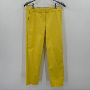 Boden Chino Trouser Pants in Bright Yellow size 2P 2 Petite US Cotton/Elastane